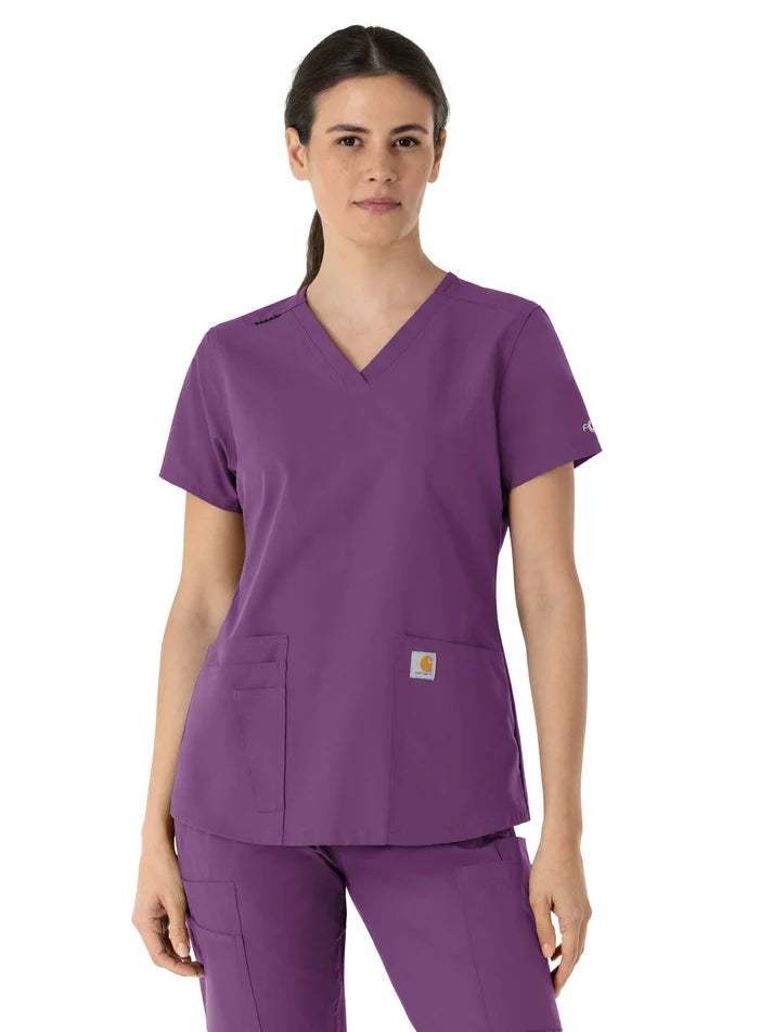 Carhartt Scrubs - Force Essentials - Women's Five-Pocket Modern Fit V-Neck Top