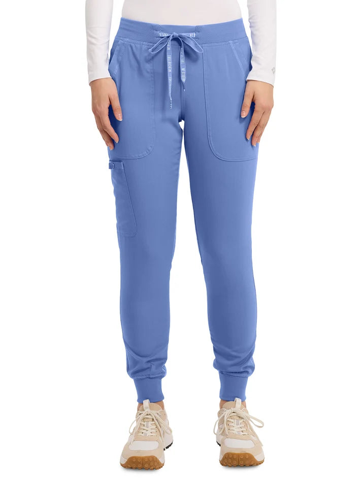 Med Couture - MC Touch - Women's 5-Pocket Rib-Knit Waistband Pant