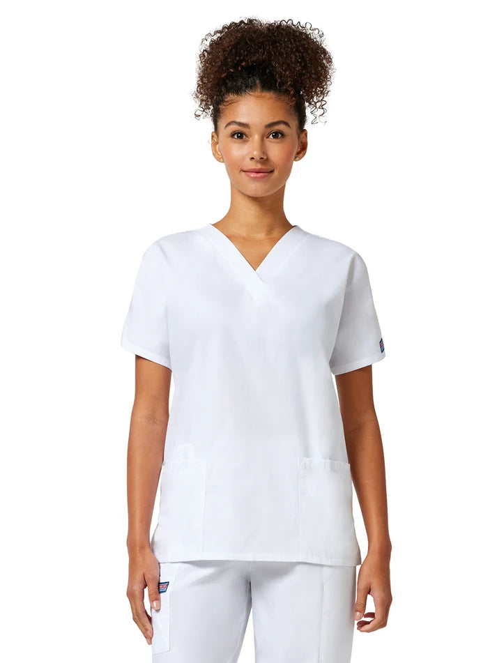 Cherokee - Workwear Originals - Women's 2-Pocket V-Neck Top