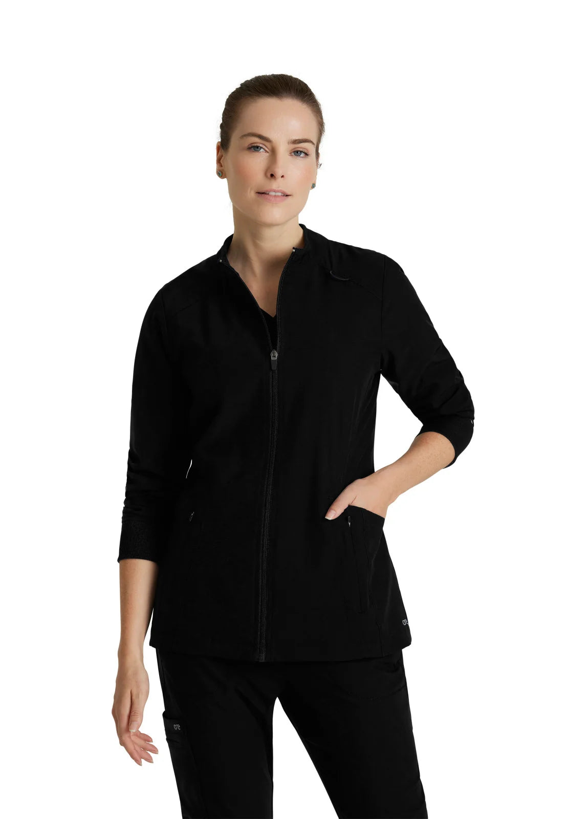 Barco One - Women's Four-Pocket Zip-Up Venture Warm-Up Scrub Jacket