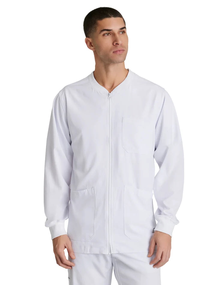 Skechers - Men's Three-Pocket Zip-Up Structure Warm-Up Scrub Jacket