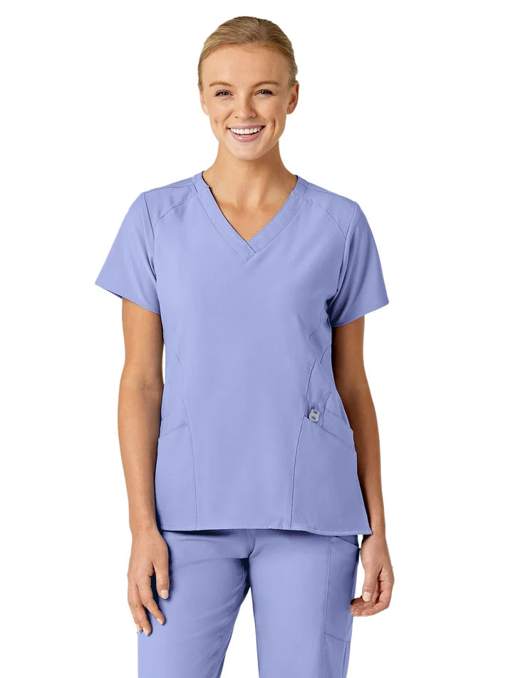 Wink - W123 - Women's Five-Pocket Stylized V-Neck Top