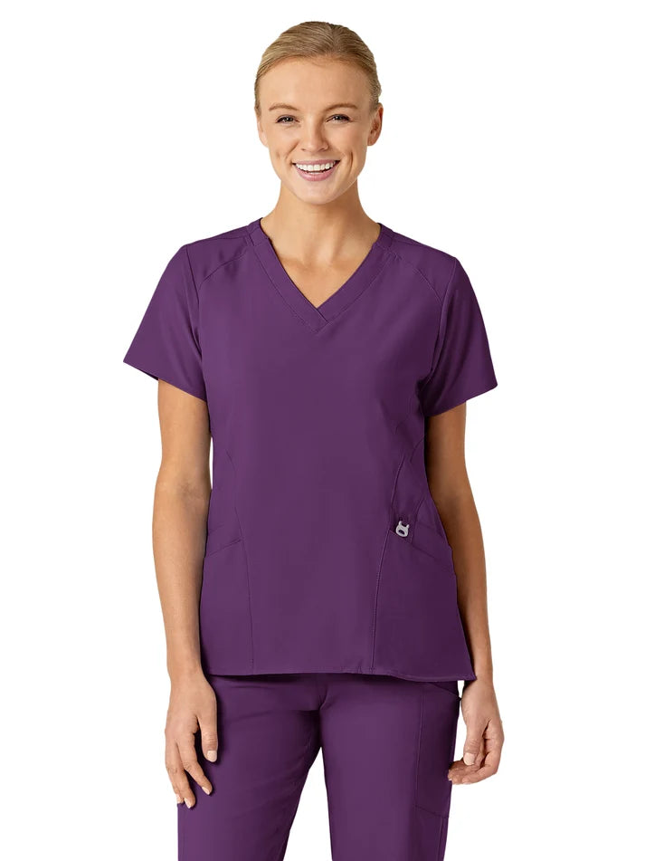 Wink - W123 - Women's Five-Pocket Stylized V-Neck Top