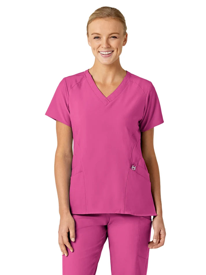 Wink - W123 - Women's Five-Pocket Stylized V-Neck Top