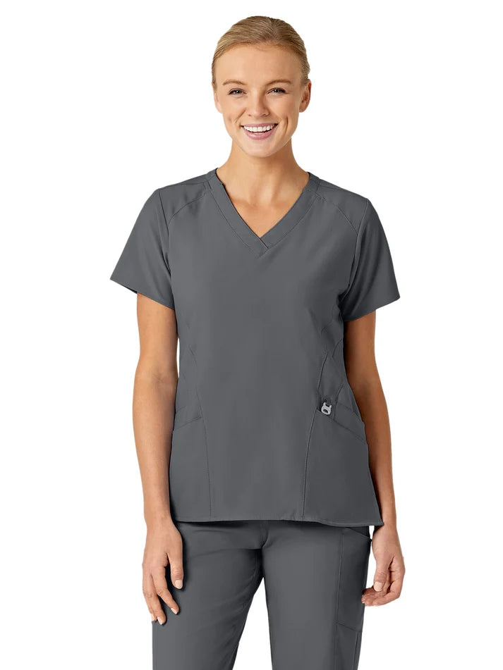 Wink - W123 - Women's Five-Pocket Stylized V-Neck Top