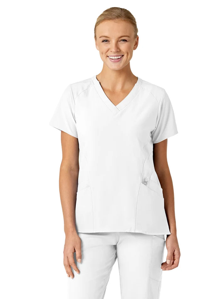 Wink - W123 - Women's Five-Pocket Stylized V-Neck Top