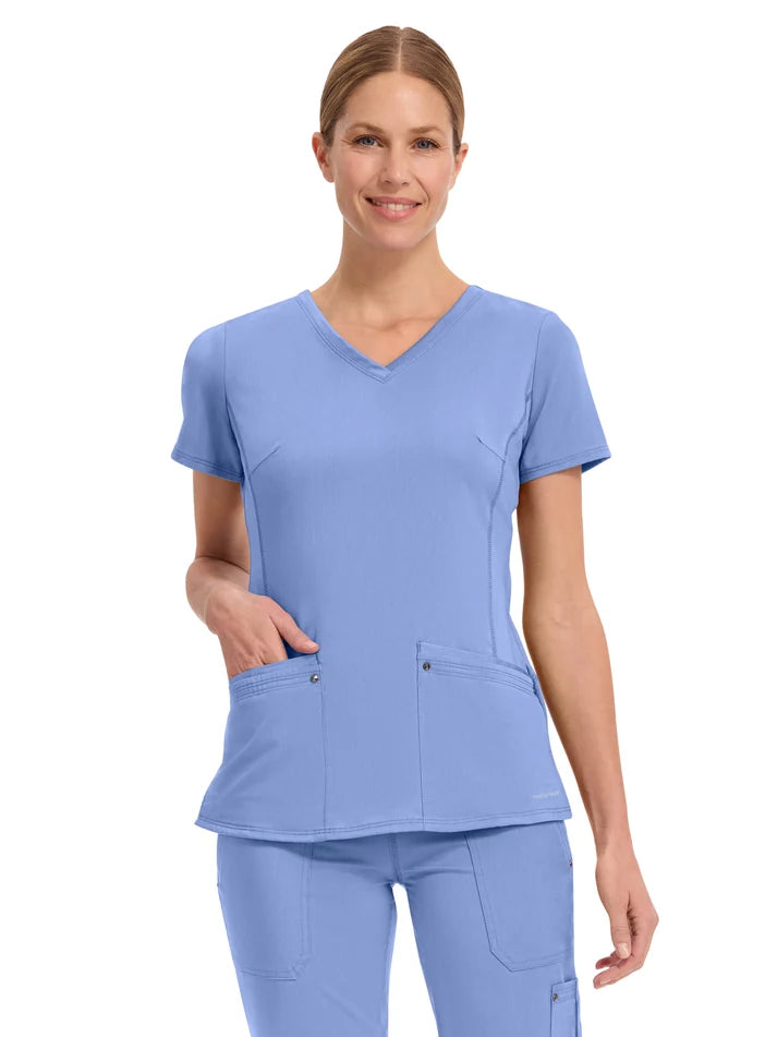Healing Hands - HH Purple Label - Women's 2-Pocket Juliet Stylish V-Neck Top