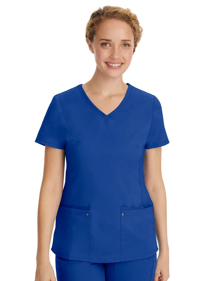 Healing Hands - HH Purple Label - Women's 2-Pocket Juliet Stylish V-Neck Top