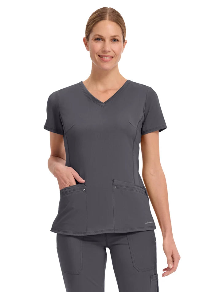 Healing Hands - HH Purple Label - Women's 2-Pocket Juliet Stylish V-Neck Top