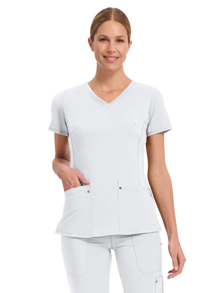 Healing Hands - HH Purple Label - Women's 2-Pocket Juliet Stylish V-Neck Top