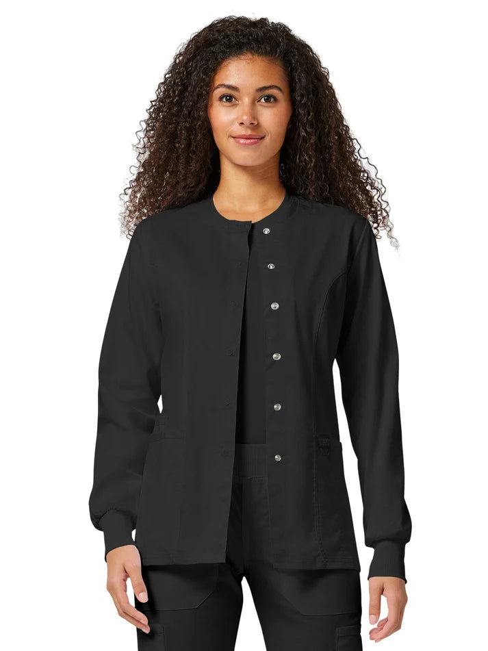 Cherokee - Workwear Revolution - Women's 3-Pocket Snap Front Jacket
